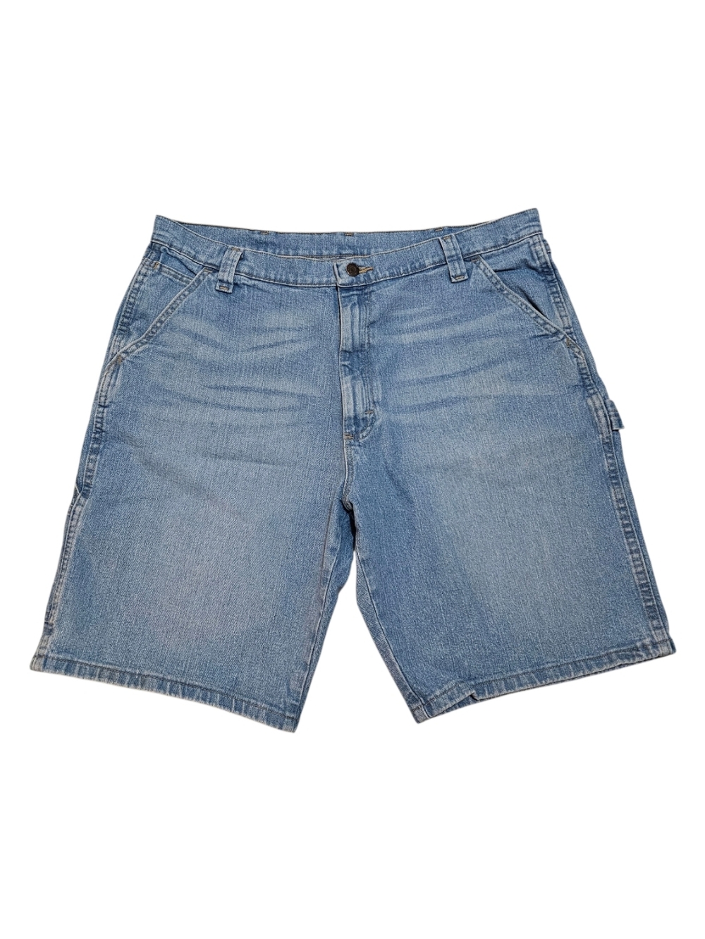 Wrangler Light Blue Denim Carpenter Jorts - Picture 2 of 9